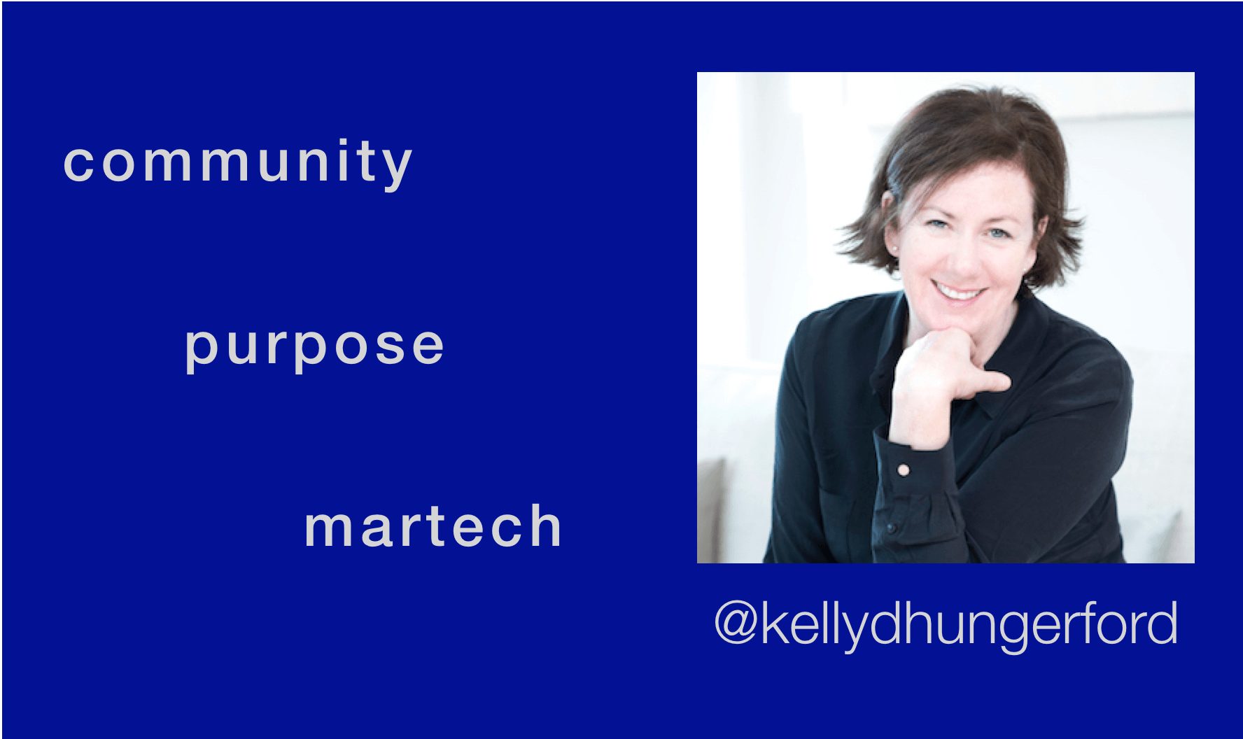 The state of marketing technology, building community and purpose into your brand experience with Kelly Hungerford (MDE277)