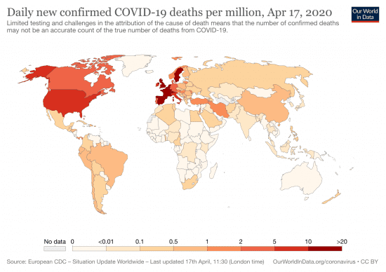 map 2 Covid Coronavirus map deaths CDC